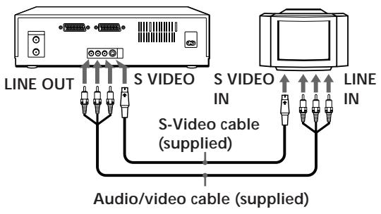 SONY SLV-T2000MN - To a TV that has an S-VIDEO connector - 1