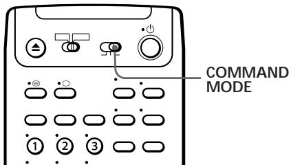 SONY SLV-T2000MN - Setting the COMMAND MODE switch - 1
