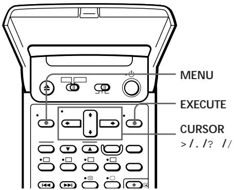 SONY SLV-T2000MN - Manual setup — Selecting a language - 1