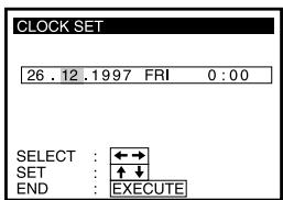 SONY SLV-T2000MN - Manual setup — Setting the clock - 5