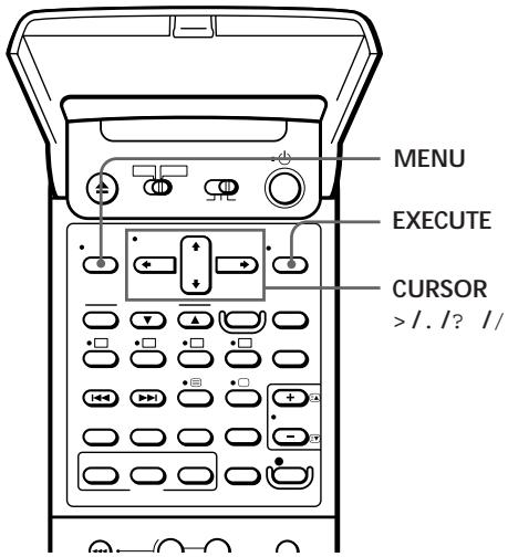 SONY SLV-T2000MN - Manual setup — Setting up G-CODE - 1