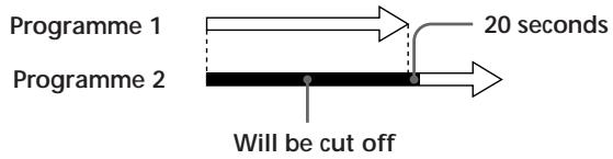 SONY SLV-T2000MN - When the timer settings overlap - 1