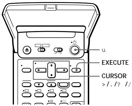 SONY SLV-T2000MN - Setting up the VCR with EASY SET UP - 1