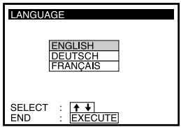 SONY SLV-T2000MN - Manual setup — Selecting a language - 4