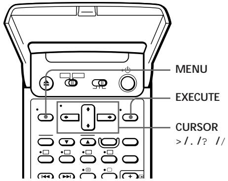 SONY SLV-T2000MN - Manual setup — Setting the clock - 1