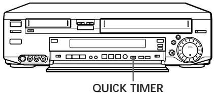 SONY SLV-T2000MN - Recording TV programmes using the quick timer - 1