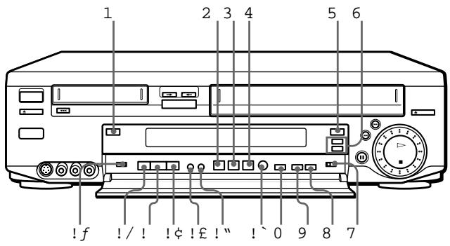 SONY SLV-T2000MN - Front panel, with cover opened - 1