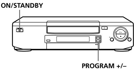 ON/STANDBY PROGRAM +/-