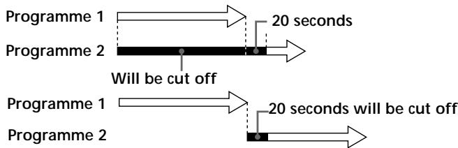 SONY SLV-X815ME - When the timer settings overlap - 1