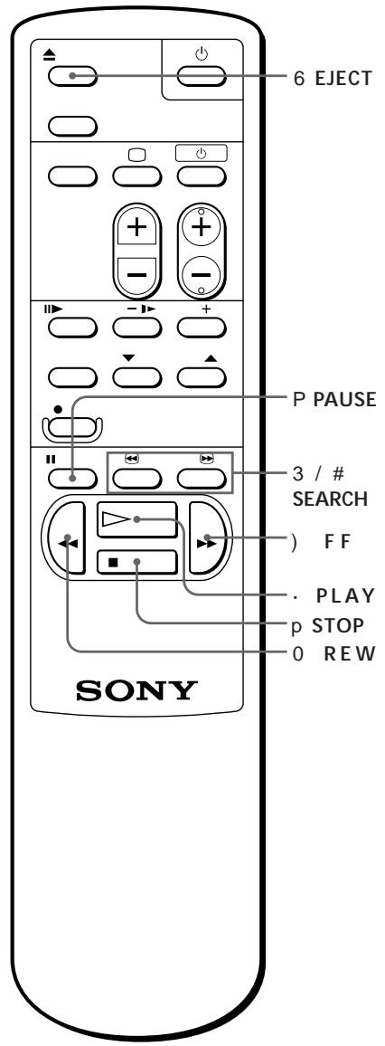 SONY SLV-XF245ME - Playing a tape - 1