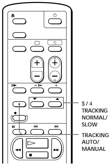 SONY SLV-XF245ME - Adjusting the tracking - 1