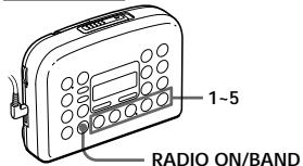 SONY WM-FX487 - Presetting Radio Stations - 3