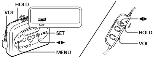 HOLD VOL METAL TAPE SET MENU HOLD VOL