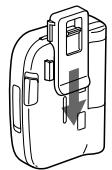 SONY WM-FX487 - To attach the belt clip - 1