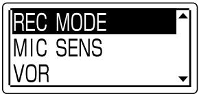SONY ICD-UX80 - Selecteer "DATE &amp; TIME" in het menu. - 1