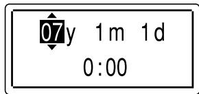 SONY ICD-UX80 - Press the control key toward  or  to select "07y1m1d," and then press ENT. - 2