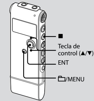 SONY ICD-UX80 - Paso 2: Ajuste del reloj - 1