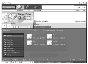 SONY MZ-NE410CK - Inicie SonicStage (pagina 38) y haga cli en (Music Drive). - 1