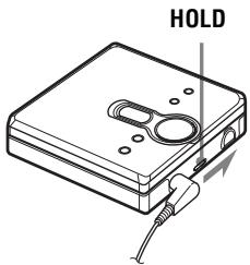 SONY MZ-NE410CK - Bloqueo de los controlles (HOLD) - 1