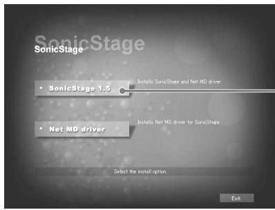 SONY MZ-NE410CK - Instalación de SonicStage Ver.1.5 - 2