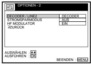 SONY SLV-SE60AE2 - Einstellen von Menüoptionen - 3