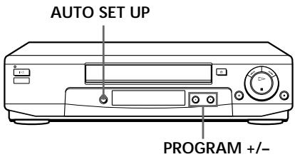 SONY SLV-SE60AE2 - Einstellen des Videorecorders mit der automatischen Einstellfunktion - 1
