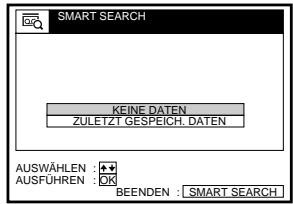 SONY SLV-SE60AE2 - So rufen Sie nach dem Herausnehmen der Kassette den letzten Datenbildschirm ab - 1