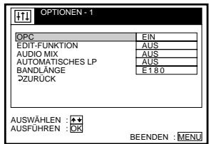 SONY SLV-SE60AE2 - Hinweise zur OPC-Funktion (OPC = Optimum Picture Control) - 1