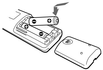 SONY SLV-SE60AE2 - Einlagen der Batterien - 1