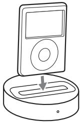 SONY TDM-IP10 - So setzen Sie den iPod in den Anschluss des Geräts - 2