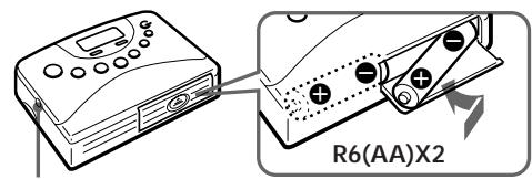 SONY WM-PSY02 - Pour insérer les piles - 1