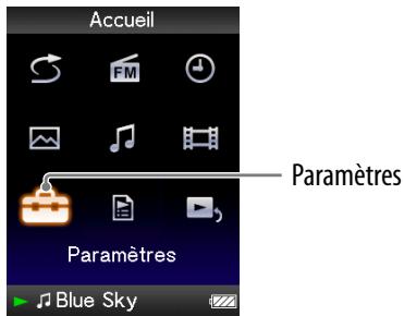SONY NWZ-E436F - Réglage du mode de lecture du diaporama - 1
