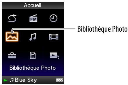 SONY NWZ-E436F - Affichage d'une photo - 1