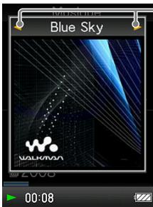 SONY NWZ-E436F - ^*1 Ecran « Pochette » - 1