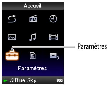 SONY NWZ-E436F - Réglage de l'orientation d'affichage des videos - 1