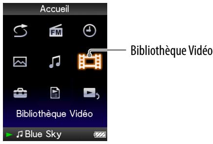 SONY NWZ-E436F - Lecture d'une video - 1