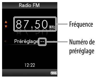 SONY NWZ-E436F - Préglage manuel des stations de diffusion - 1