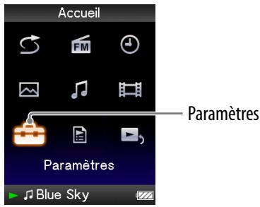 SONY NWZ-E436F - Réglage d'un économiseur d'écran - 1