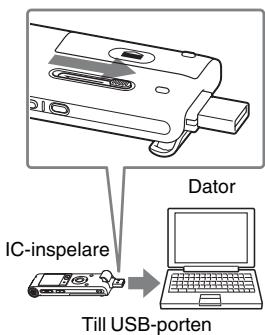 SONY ICD-UX200F - Steg 2: Ladda upp batteriet - 3