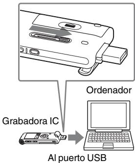 SONY ICD-UX200F - Paso 2: Recarga de la pila - 3