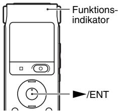 SONY ICD-UX200F - Tryck pa /ENT. - 1