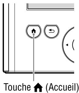Touche ↑ (Accueil)