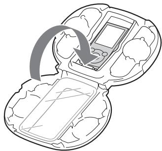 SONY RDP-NWR100 - 关闭机盖并扣紧搭扣。 - 1