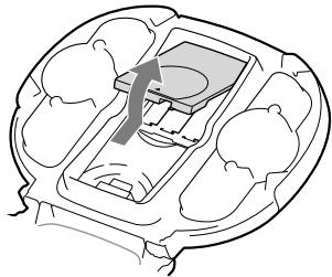SONY RDP-NWR100 - Abra la cubierta de las pilas. - 1