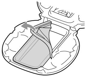 SONY RDP-NWR100 - Per rimuovere la copertura dei comandi - 1