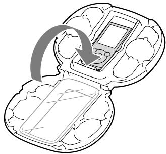 SONY RDP-NWR100 - Schlieben Sie die Geräteabdeckung und verschreiben Sie die Verschlussklappen. - 1