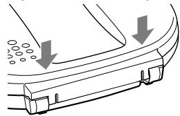 SONY RDP-NWR100 - Enhetens holje lossnar. - 2