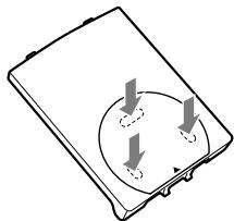 SONY RDP-NWR100 - Pour réinstaller la feuille antidérapante - 1