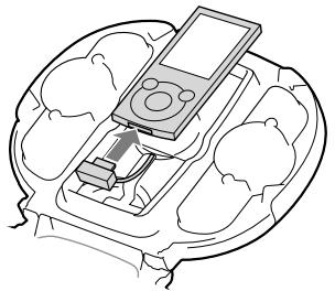 SONY RDP-NWR100 - Ligue a ficha WM-PORT ao "WALKMAN". - 1