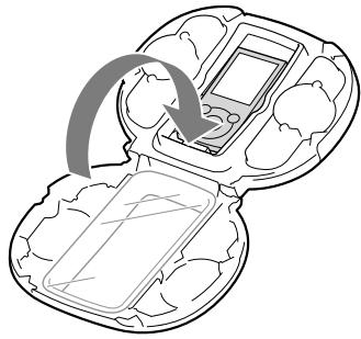 SONY RDP-NWR100 - Stängenhetens hölje och spänn fast spännena. - 1